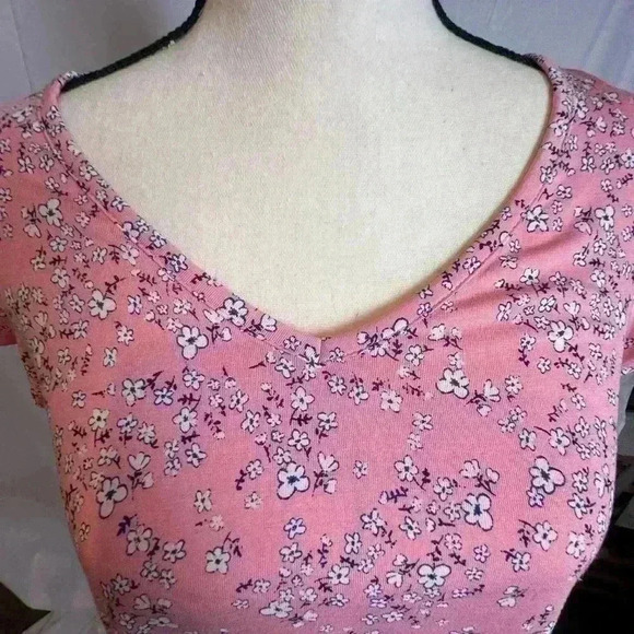 NWT- Style & Co  Antique Peach with Flora Design Summer Dress (Size PL) - Picture 2 of 5